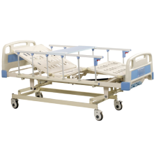 Кровать больничная  с ручным приводом М301 (с надкроватным столиком)