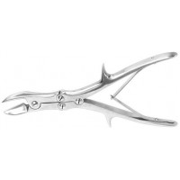 Щипцы костные, кусачки шарнирные (изогнутые по плоскости)