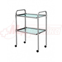 Стол медицинский инструментальный СИ (стеклянные полки)